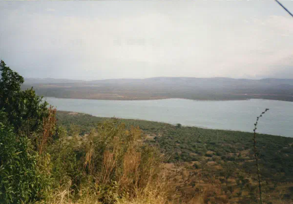 A view of a reservoir on our way to Mtubatuba