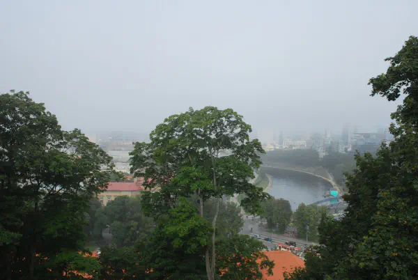 View from top of Gedimino kalnas (Castle hill)