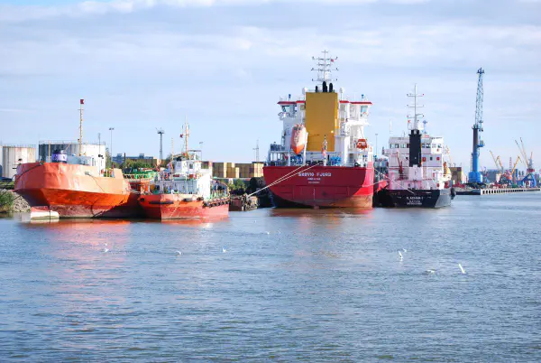 The harbor of Klaipeda