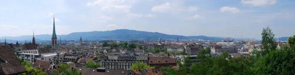 Panoramic view from near the main building of the ETH