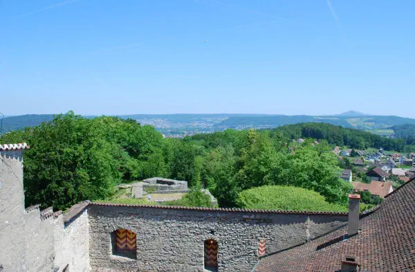A view from atop of Habsburg castle