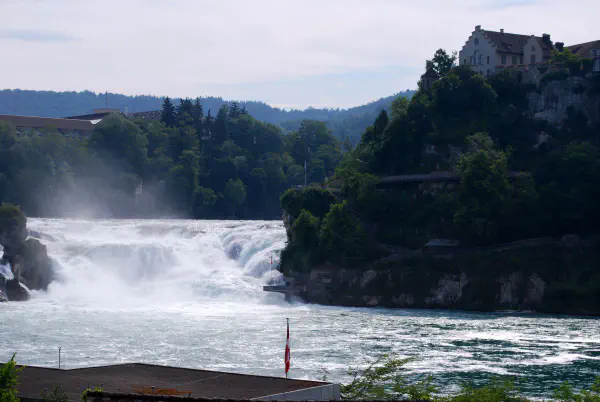 Rheinfall (Rhine Falls); the largest plain waterfalls in Europe