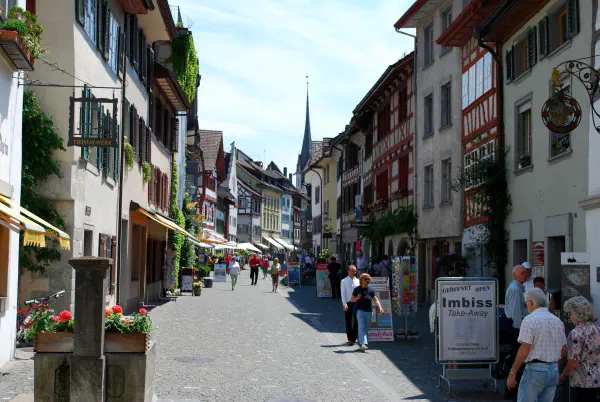 The beautiful city of Stein am Rhein