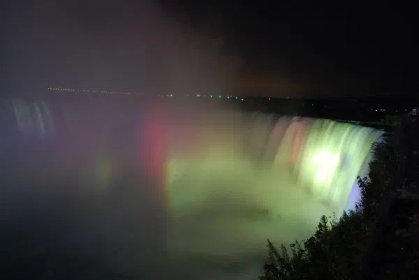 Illuminated Horseshoe Falls