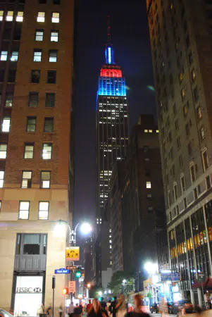 The Empire State Building at night