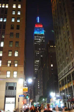 The Empire State Building at night