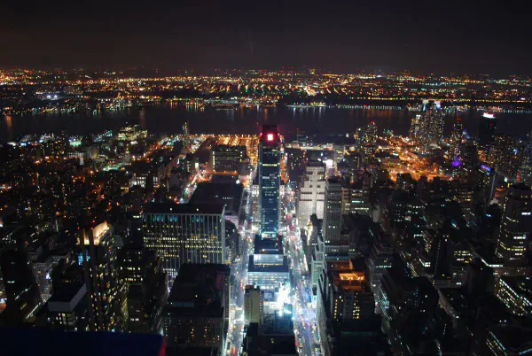 One Penn Plaza seen from the Empire State Building