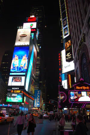 Times Square at night
