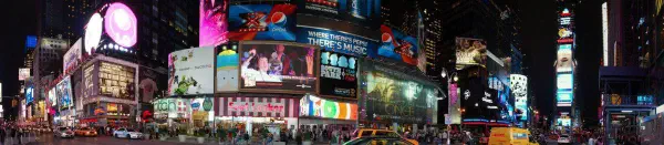 Times Square at night