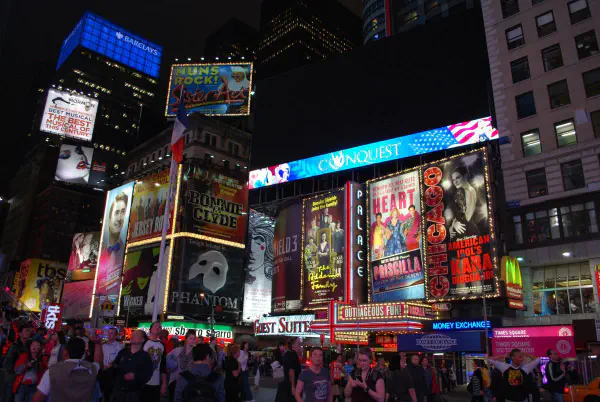 Times Square at night