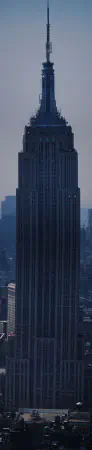 The Empire State Building seen from the Top of the Rock
