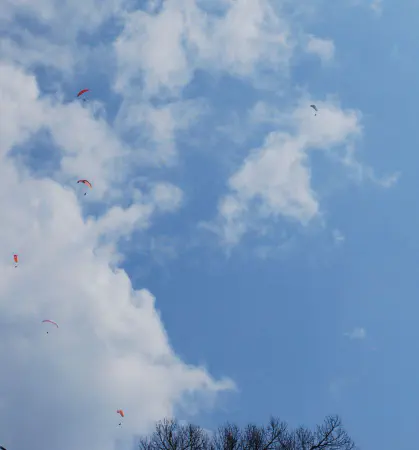 Paragliding near Waldegg