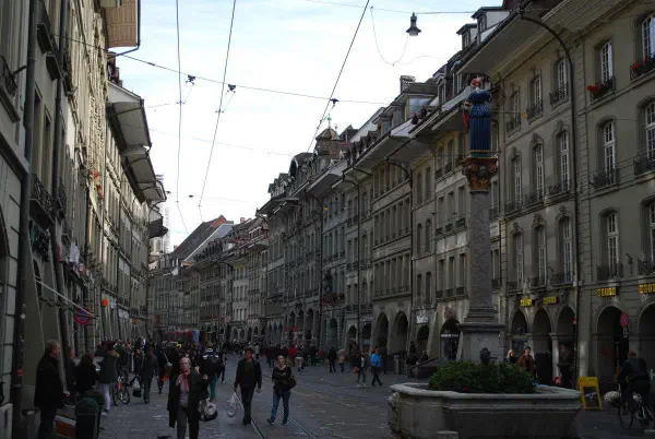 Marktgasse, fountain Anna-Seiler-Brunnen (Anna Seiler)