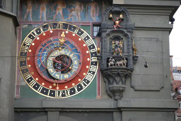 The other side of the Zytglogge has a astonomical clock which was added in 1530