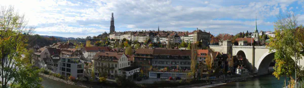Panoramic view of the old town of Bern