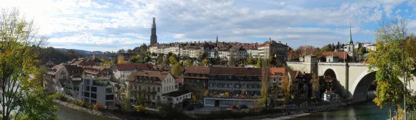 Panoramic view of the old town of Bern