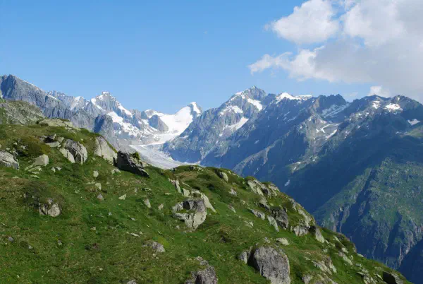 Just a peek of the Fiescher glacier