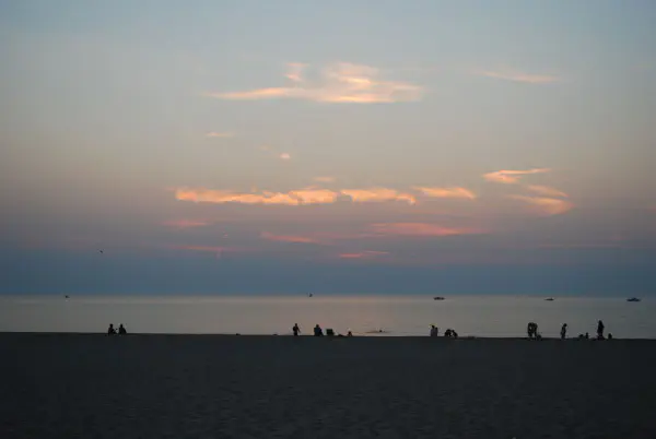 Just after sunset at the beach at Holland State Park