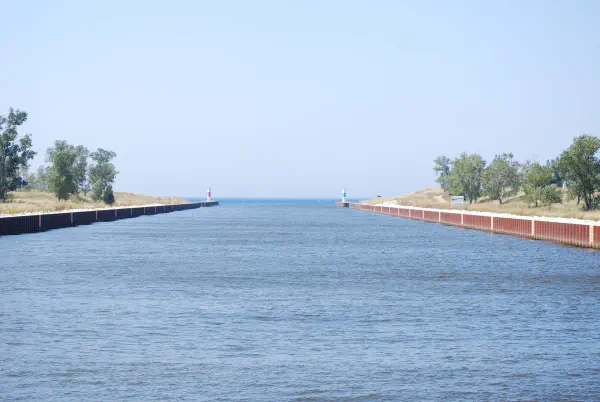 It was far too windy to head up Lake Michigan