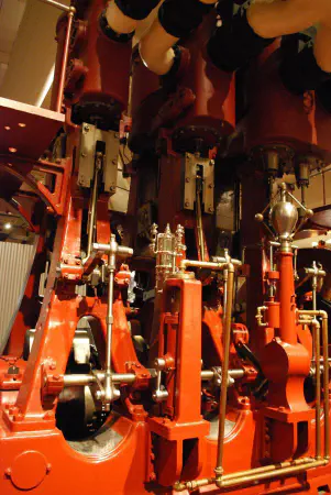 Steam Engine and Electric Generators, 1891