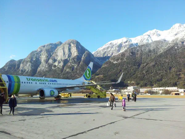 A brake had to be replaced before takeoff and we made a very rough landing. The steward was joking that it was a Boeing type landing.
