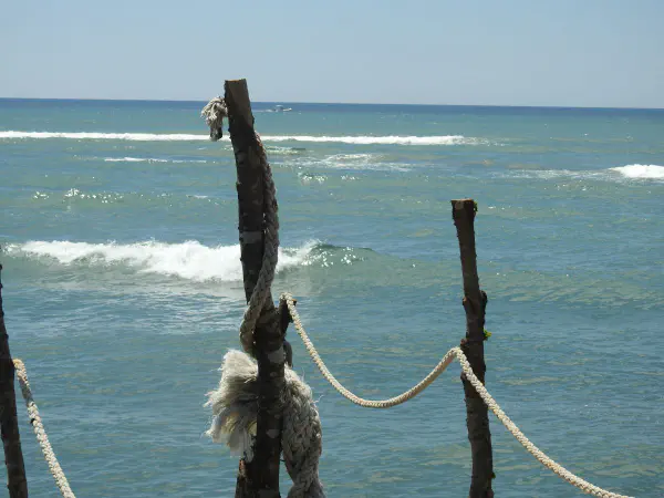 Lunch and swimming at Restoran Ivana, our last stop before Albania