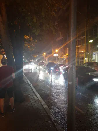 Hiding from the downpoor