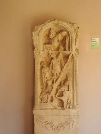 Stele. Descent to Hades, Hellenistic Period, III century B.C.
