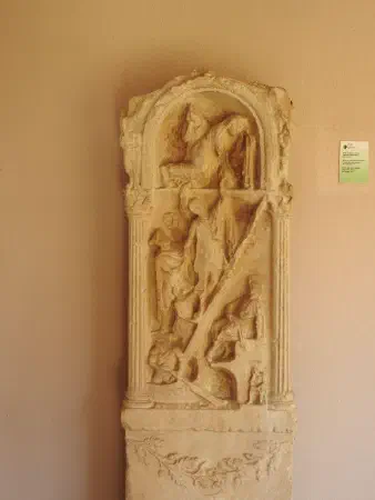 Stele. Descent to Hades, Hellenistic Period, III century B.C.