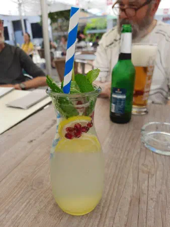 Nice refreshing drink to end our trip through Montenegro, Albania, Greece, and an unplanned weekend in Vienna